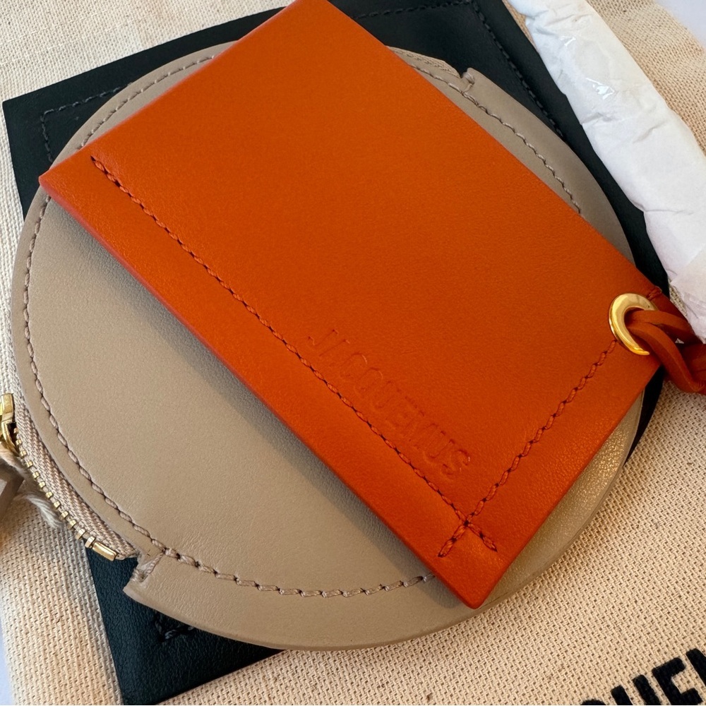 NWT Jacquemus 3 Piece Leather Wallet Le Porte Rond Carre Trio Cardholder Multi - Picture 4 of 16